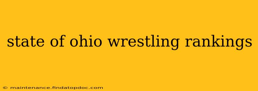 state of ohio wrestling rankings