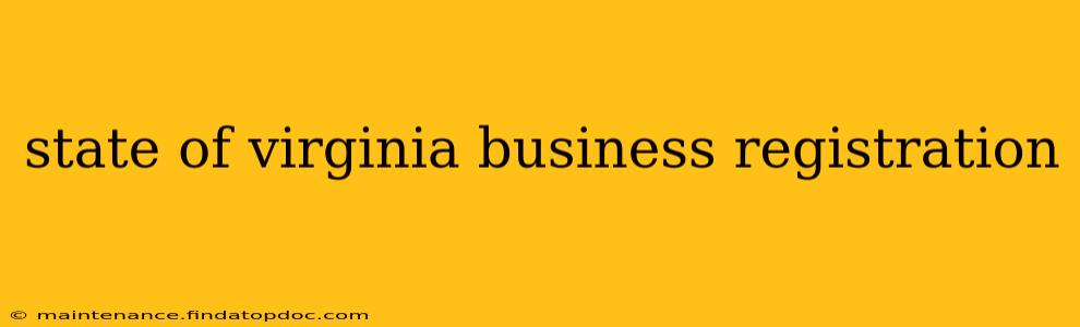 state of virginia business registration