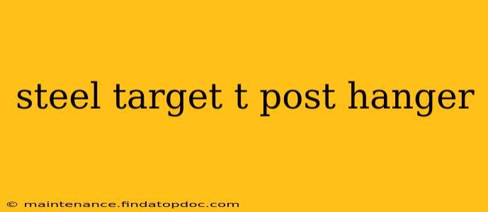 steel target t post hanger
