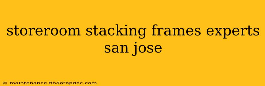storeroom stacking frames experts san jose