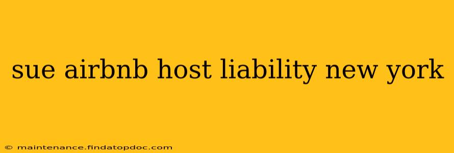 sue airbnb host liability new york