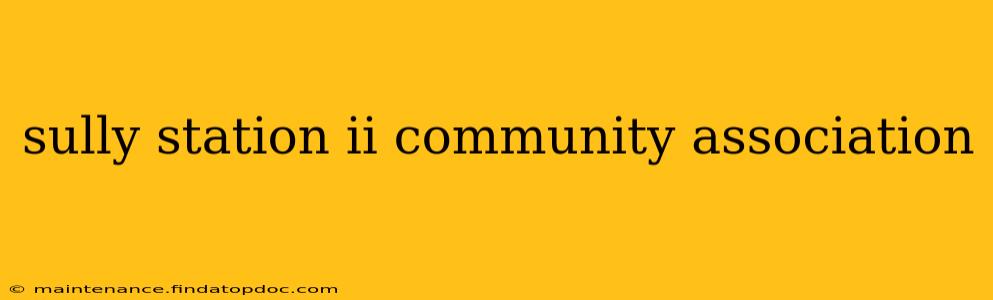 sully station ii community association