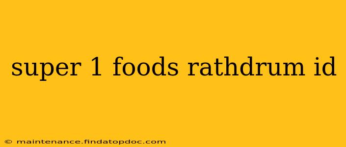 super 1 foods rathdrum id