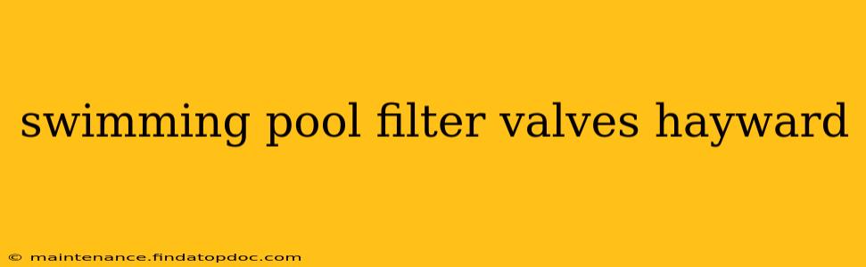 swimming pool filter valves hayward