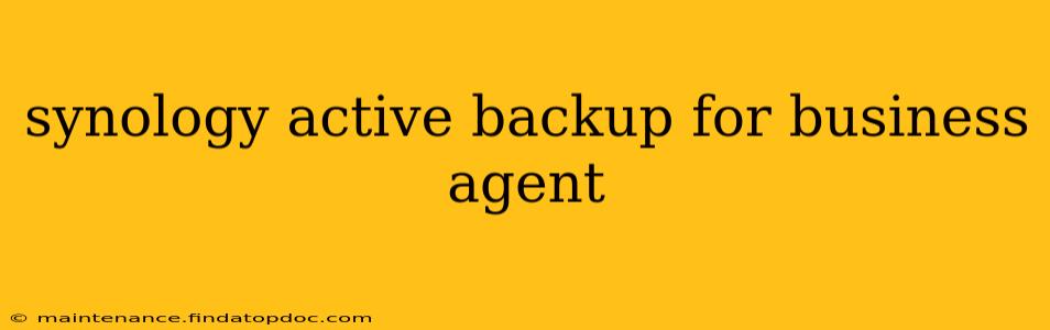 synology active backup for business agent