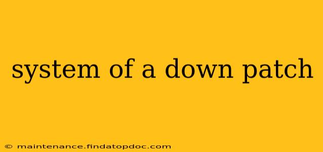 system of a down patch