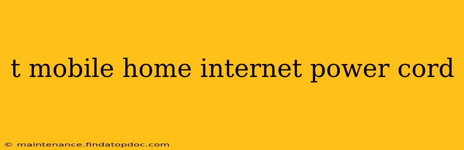 t mobile home internet power cord