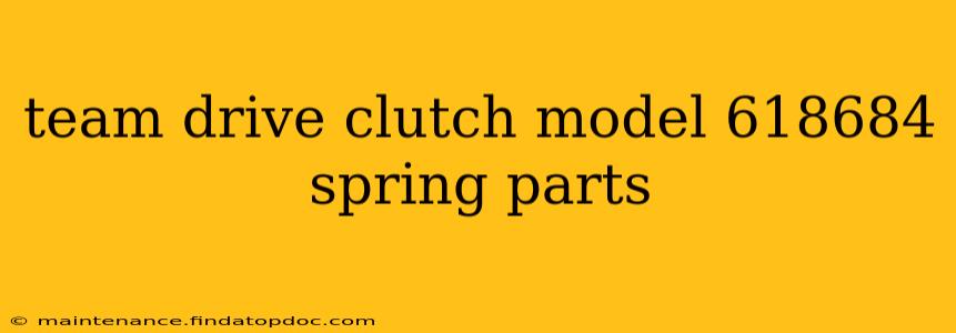 team drive clutch model 618684 spring parts
