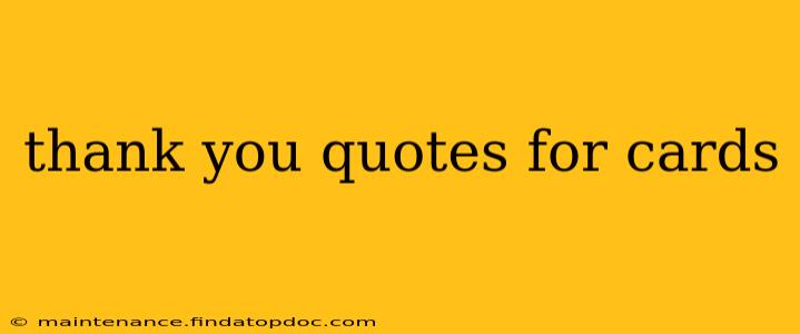 thank you quotes for cards