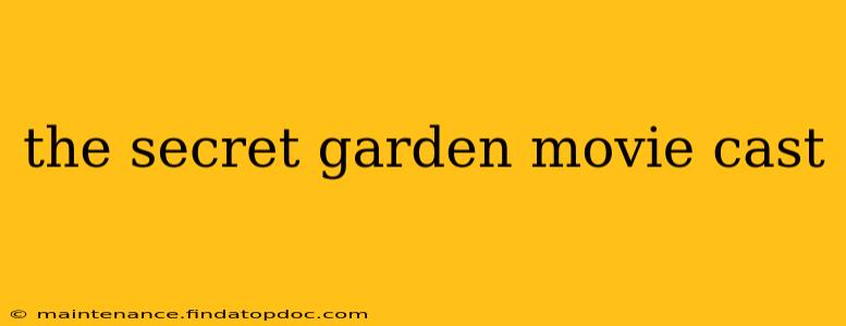the secret garden movie cast