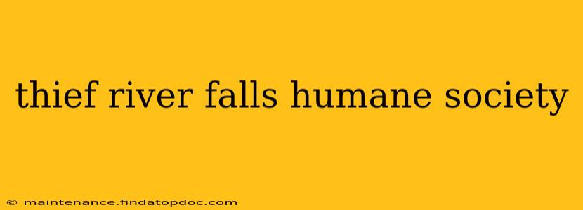 thief river falls humane society