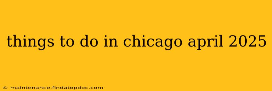 things to do in chicago april 2025