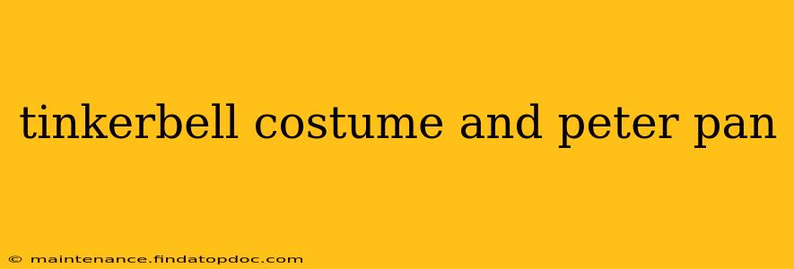 tinkerbell costume and peter pan