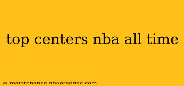 top centers nba all time
