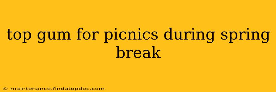 top gum for picnics during spring break