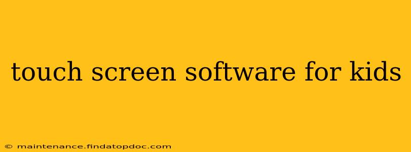 touch screen software for kids