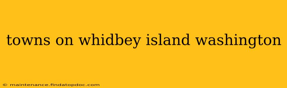 towns on whidbey island washington