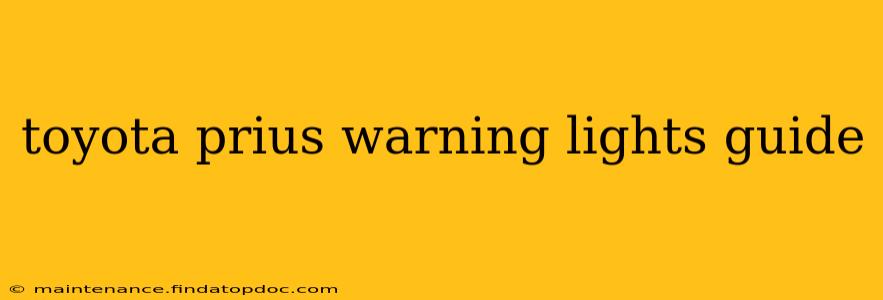 toyota prius warning lights guide