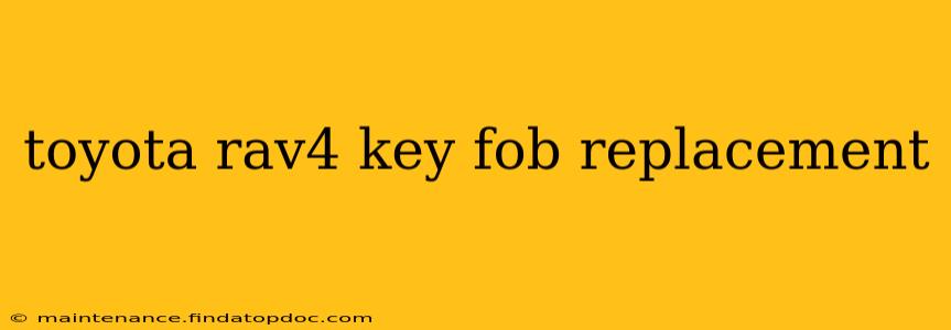 toyota rav4 key fob replacement