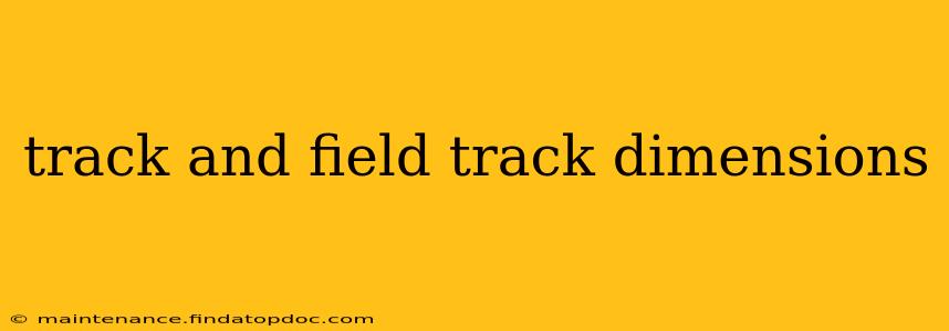 track and field track dimensions