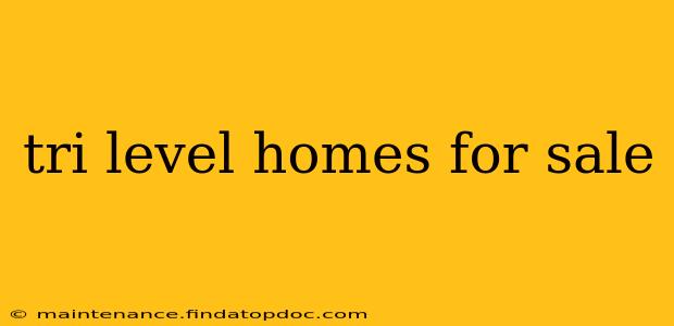 tri level homes for sale