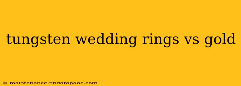 tungsten wedding rings vs gold