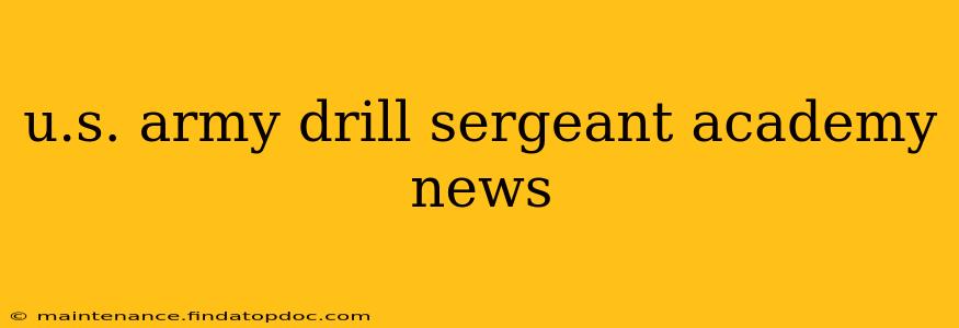u.s. army drill sergeant academy news