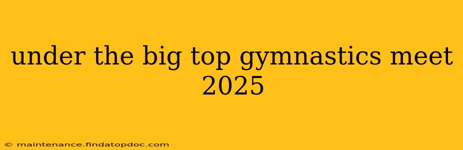under the big top gymnastics meet 2025