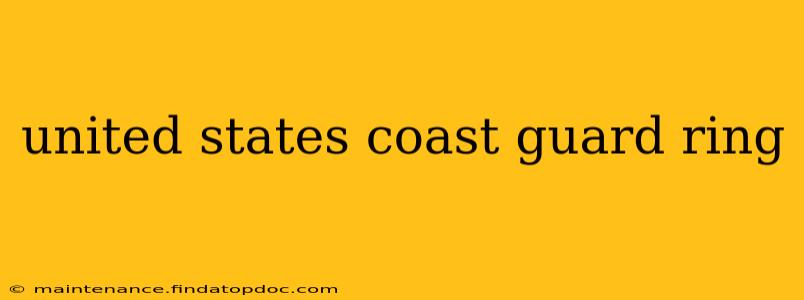 united states coast guard ring