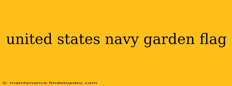 united states navy garden flag