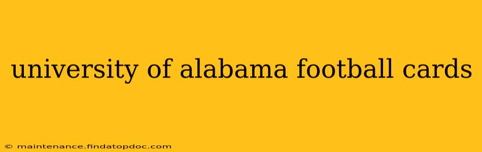 university of alabama football cards