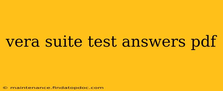 vera suite test answers pdf