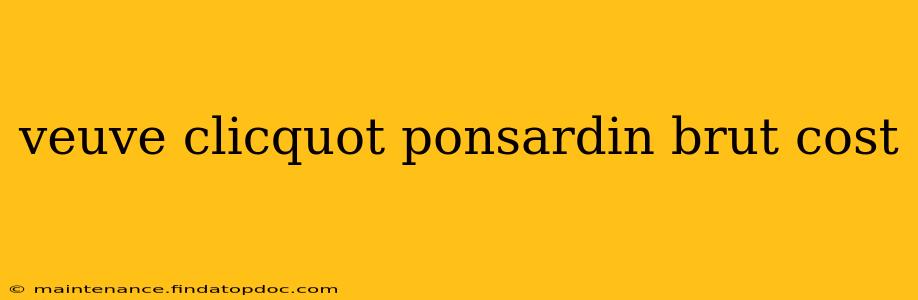veuve clicquot ponsardin brut cost