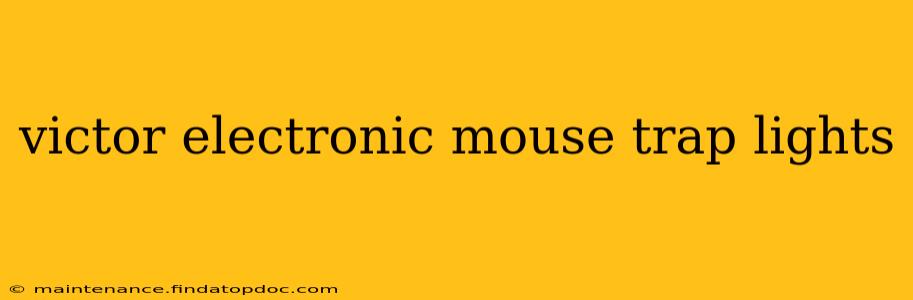 victor electronic mouse trap lights