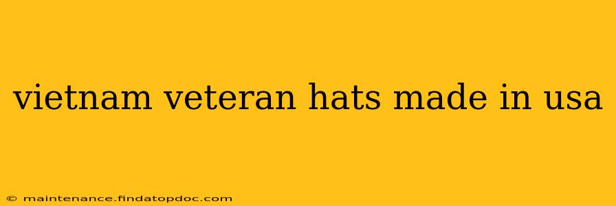 vietnam veteran hats made in usa