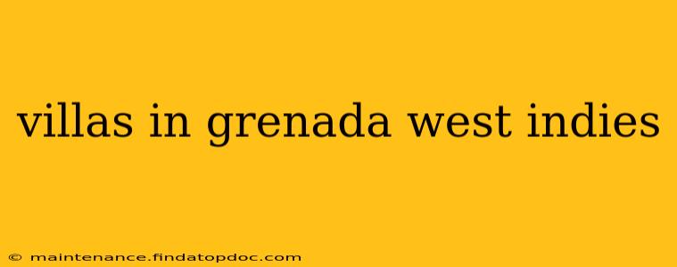 villas in grenada west indies