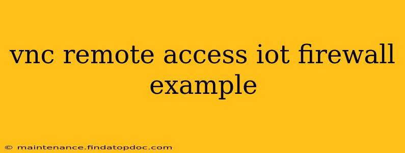 vnc remote access iot firewall example
