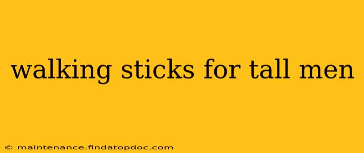 walking sticks for tall men