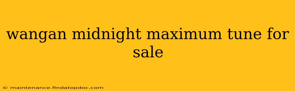 wangan midnight maximum tune for sale