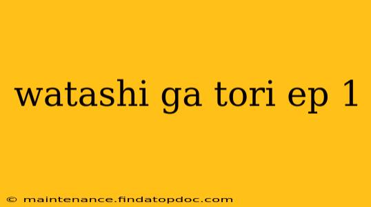 watashi ga tori ep 1