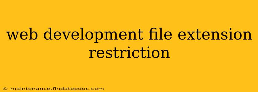 web development file extension restriction
