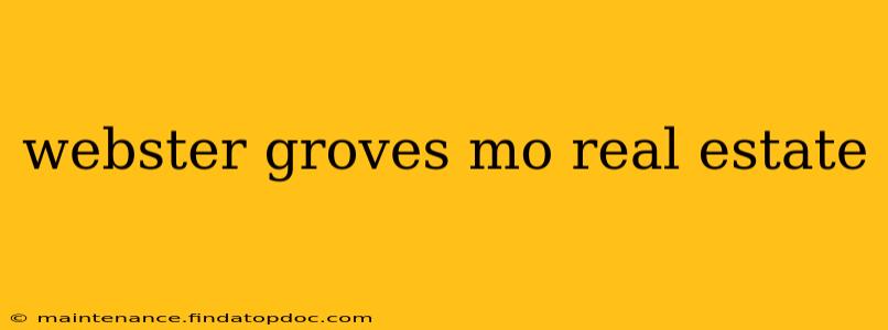 webster groves mo real estate