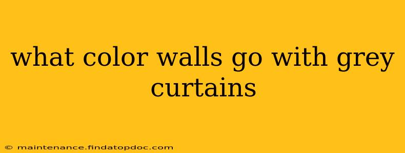 what color walls go with grey curtains
