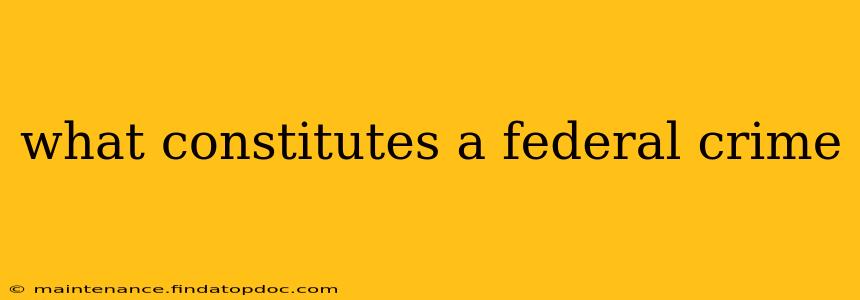 what constitutes a federal crime