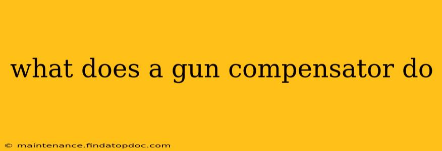 what does a gun compensator do