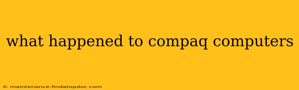 what happened to compaq computers