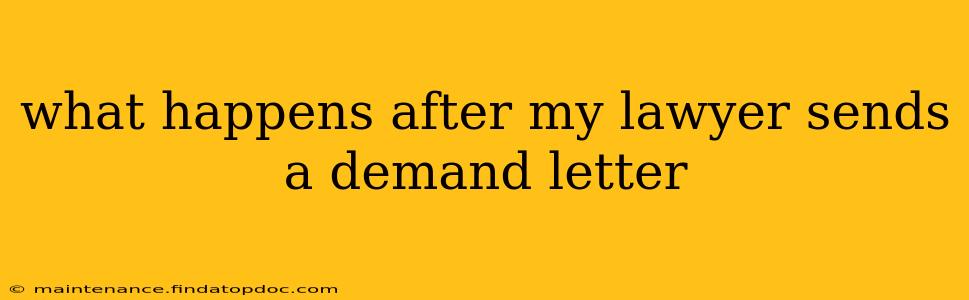 what happens after my lawyer sends a demand letter