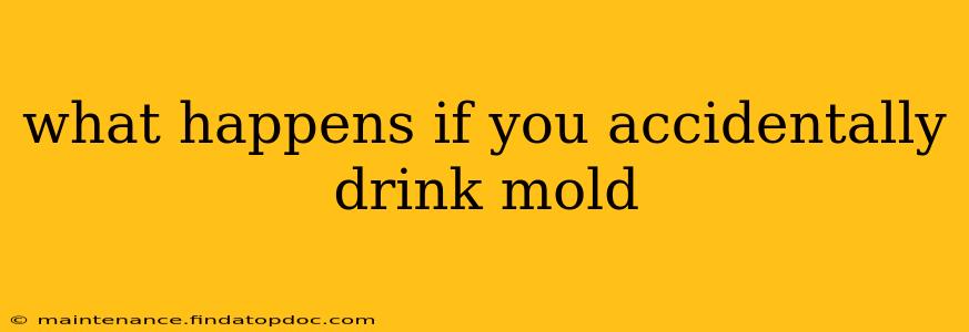 what happens if you accidentally drink mold