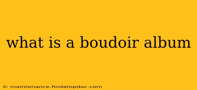 what is a boudoir album