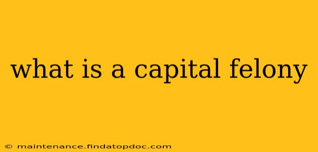 what is a capital felony